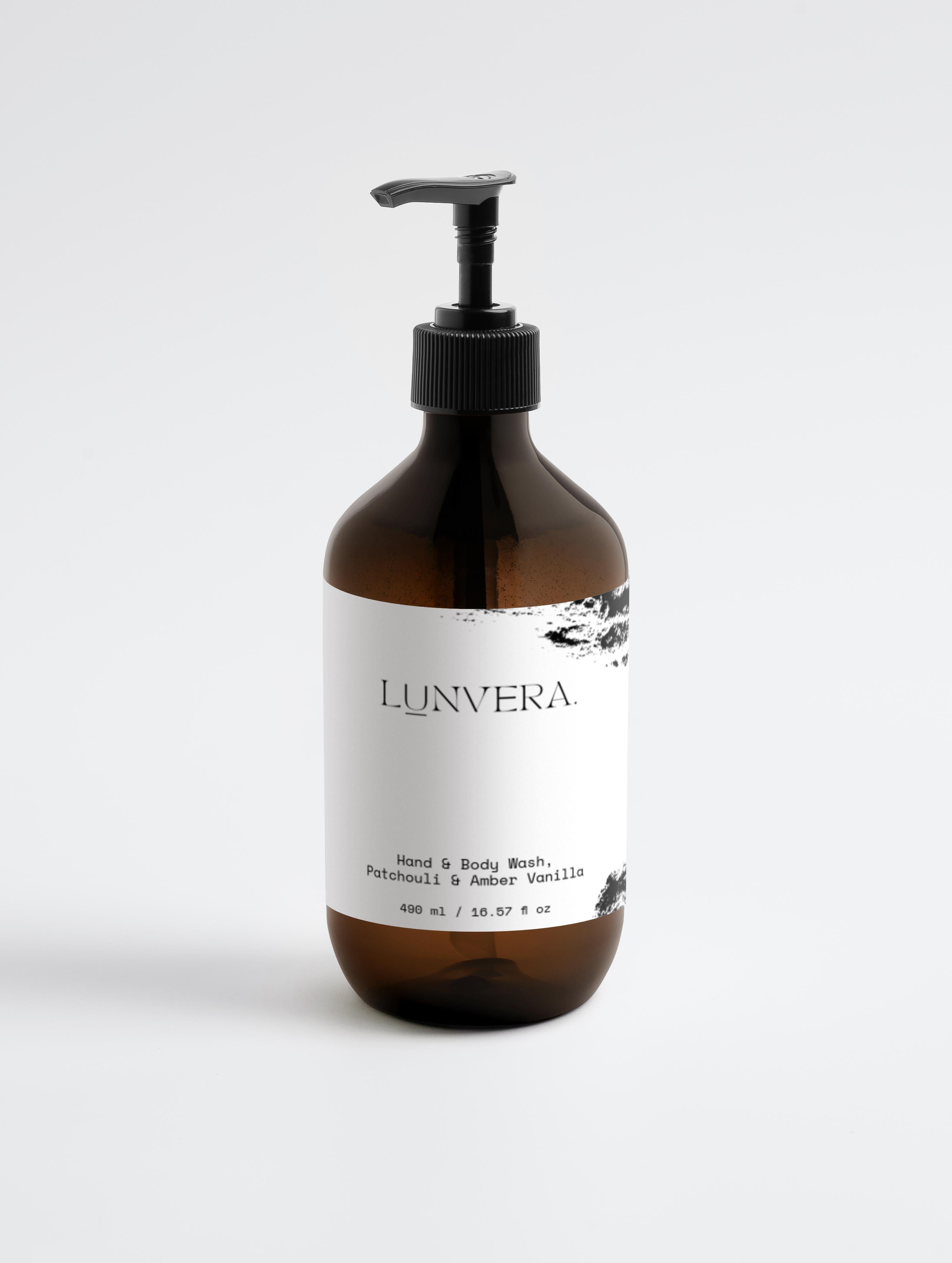 Hand & Body Wash, Patchouli & Amber Vanilla
